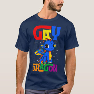 Gay Dragon Cute Trendy Majestic LGBTQ Gay Pride T-shirt