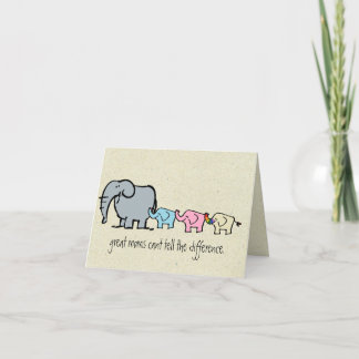 gay elephant mothers day card kaart