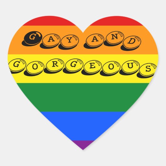 Gay en prachtige Sticker (Voorkant)