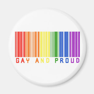 Gay en Proud Barcode Magneet