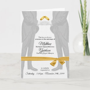 Gay Faire-part de mariage deux chambres Vintage