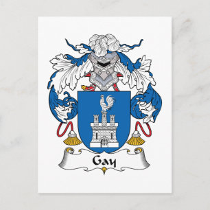 Gay familie Crest Briefkaart