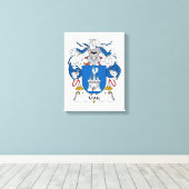 Gay familie Crest Canvas Afdruk (Insitu (Houten vloer))