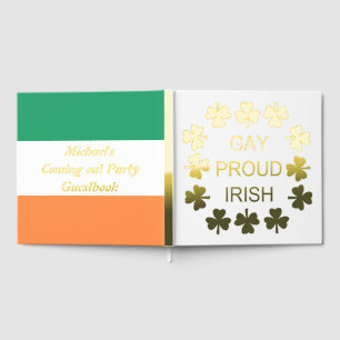 Gay Fier irlandais LGBT Rainbow Shamrocks Custom