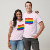 GAY FLAG DRIPPING T-SHIRT (Unisex)