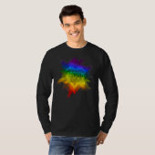 Gay Flag Pride Rainbow Top Exploding Liefde LGBTQ (Voorkant volledig)