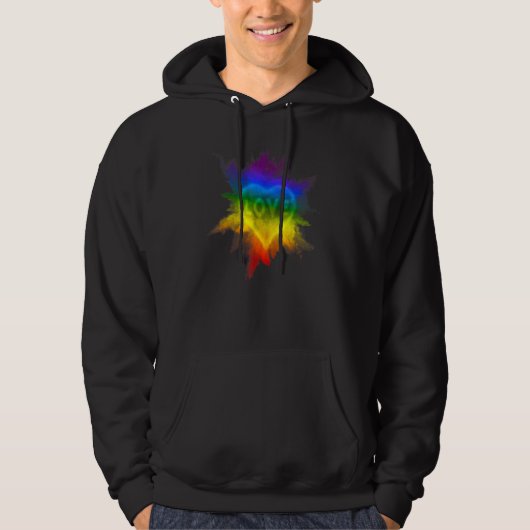 Gay Flag Pride Rainbow Top Exploding Liefde LGBTQ (Voorkant)