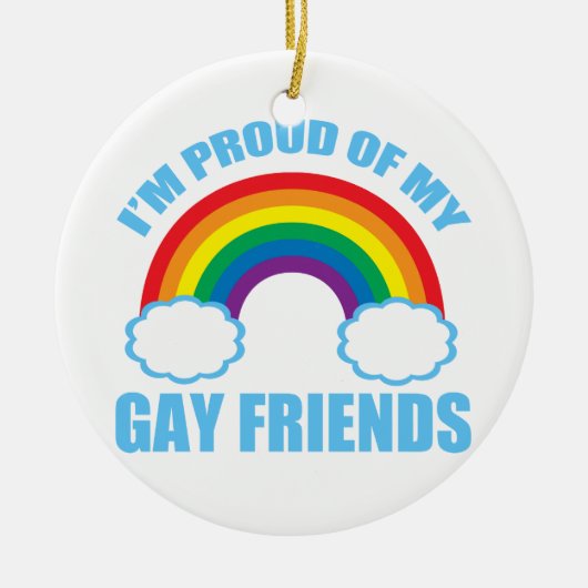 Gay Friends Keramisch Ornament (Voorkant)