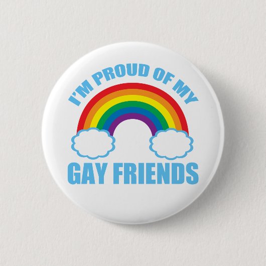 Gay Friends Ronde Button 5,7 Cm (Voorkant)