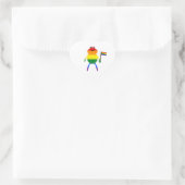 Gay Frog LGBT Pride Rainbow Classic Round Sticker (Sac)
