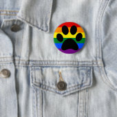 Gay furry pride ronde button 5,7 cm (In situ)