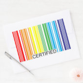 Gay Gecertificeerd Rechthoekige Sticker (Envelop)
