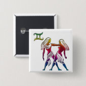 Gay Gemini Button (Voorkant /achterkant)