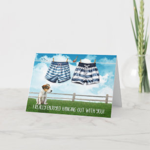 Gay Genoten Hanging Out Met U Zwemmen Trunks Kaart