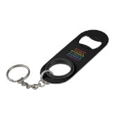 Gay Gezegde Rainbow Pride Flag Mini Flessenopener (Voorkant Gekanteld)