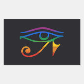 Gay Gothic Pride Flag Rechthoekige Sticker (Voorkant)