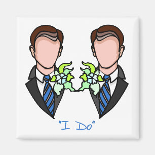 Gay Groom Marriage Magnet Magneet