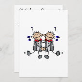 Gay Grooms eerste dans Kaart (Voorkant / Achterkant)