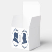 Gay Grooms Regency Blue Rozen Bedankdoosjes (Geopend)