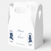 Gay Grooms Regency Blue Rozen Bedankdoosjes (Geopend)