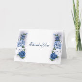 Gay Grooms Regency Blue Rozen Bedankkaart (Voorkant)