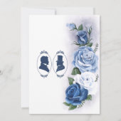 Gay Grooms Regency Blue Rozen Kaart (Achterkant)