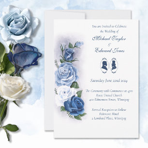 Gay Grooms Regency Blue Rozen Kaart
