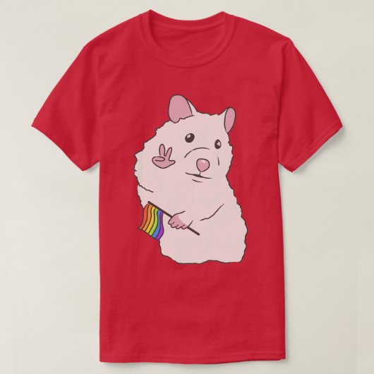 Gay hamster t-shirt (Design voorkant)
