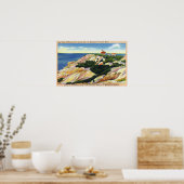 Gay Head Cliffs and Life Saving Station Uitzicht Poster (Keuken)
