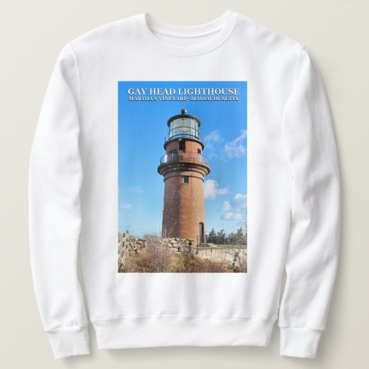 Gay Head Lighthouse, Martha's Vineyard MA Trui (Design voorkant)