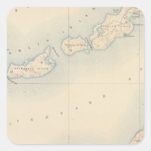 Gay Head, Massachusetts Vierkante Sticker