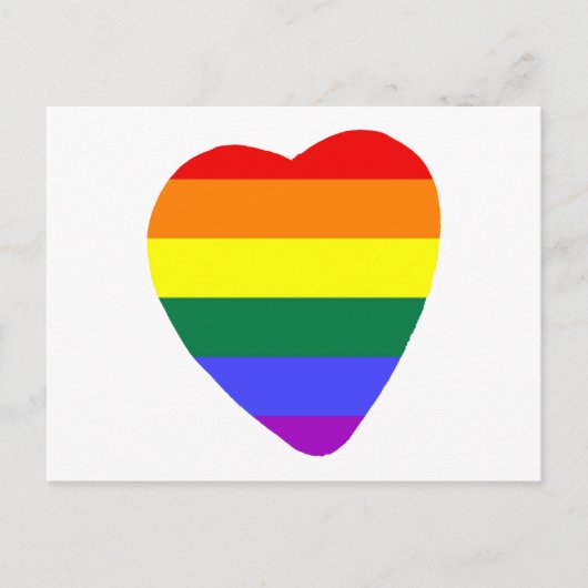 Gay Heart Briefkaart (Voorkant)