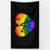 Gay Heart Spandoek (Verticaal)