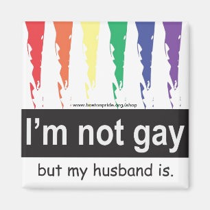 Gay Husband Magnet Square Magneet