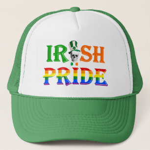 Gay Irish pride St Patrick's day Trucker Pet