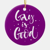 Gay is goed keramisch ornament (Voorkant)