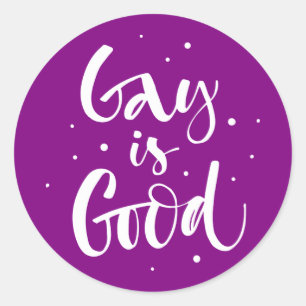 Gay is goed ronde sticker