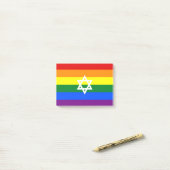 Gay Jewish Pride Flag Post-it® Notes (Op bureau)