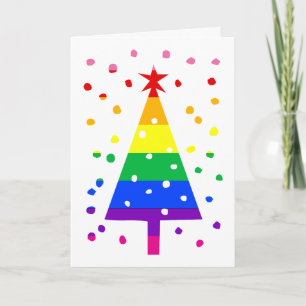 Gay kerstkaart Gelukkig Queer Kerstmis LGBTQ Feestdagen Kaart
