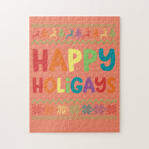 Gay Kerstmis Funny LGBT Happy Holigays Rainbow Legpuzzel