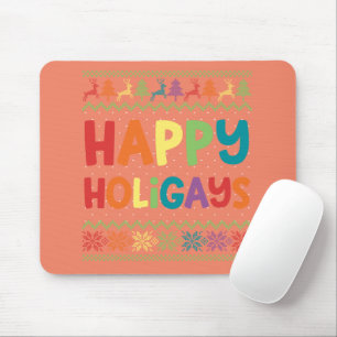 Gay Kerstmis Funny LGBT Happy Holigays Rainbow Muismat