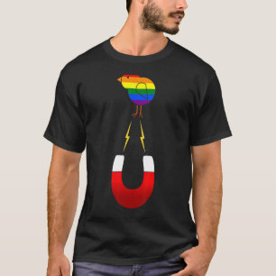 Gay Lesbian Bisexual Chick Magnet Baby Chicken Pun T-shirt