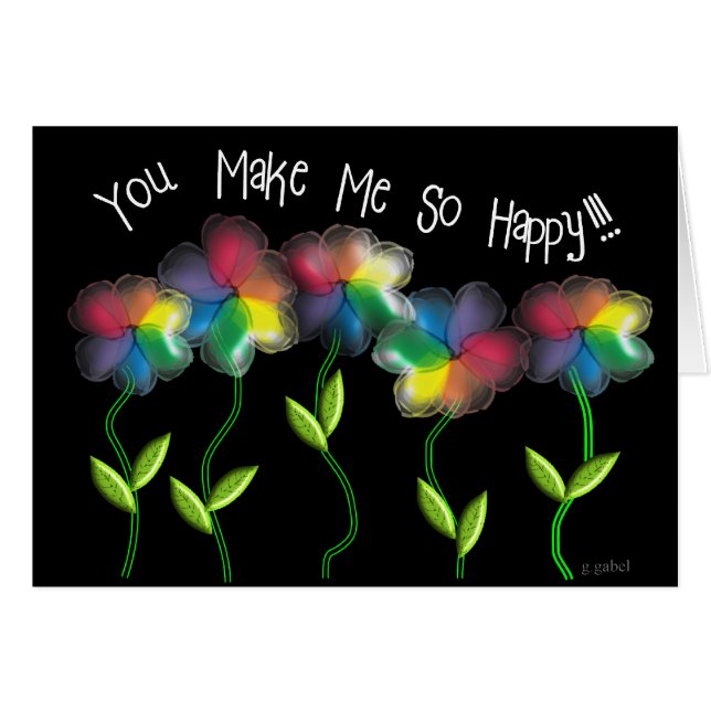 Gay Lesbian Rainbow Flowers (Voorkant Horizontaal)