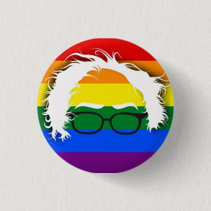 Gay/Lesbian voor Bernie Sanders Ronde Button 3,2 Cm
