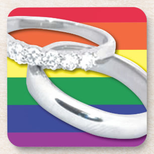 Gay Lesbian Wedding Bier Onderzetter