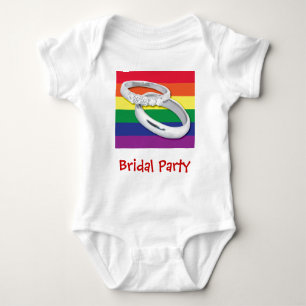 Gay Lesbian Wedding Romper