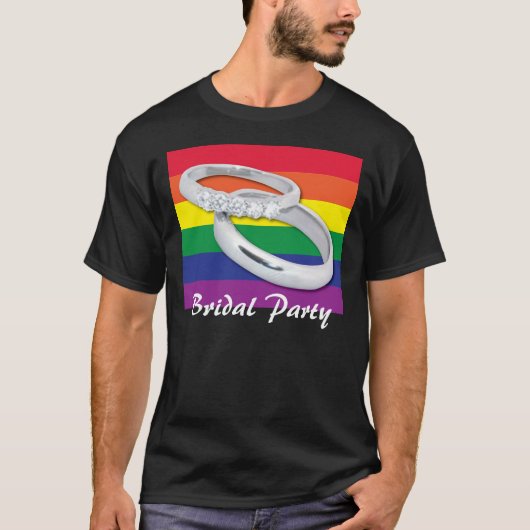 Gay Lesbian Wedding T-shirt (Voorkant)