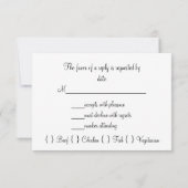 Gay Lesbisch Bruiloft RSVP Goud, Chocolade Bruin (Achterkant)