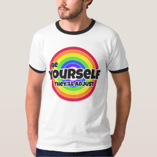 Gay lesbische LGBT Pride - wees jezelf, ze zullen  T-shirt
