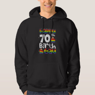 Gay Lesbische Pride Regenboog Vlag LGBTQ 70e Verja Hoodie